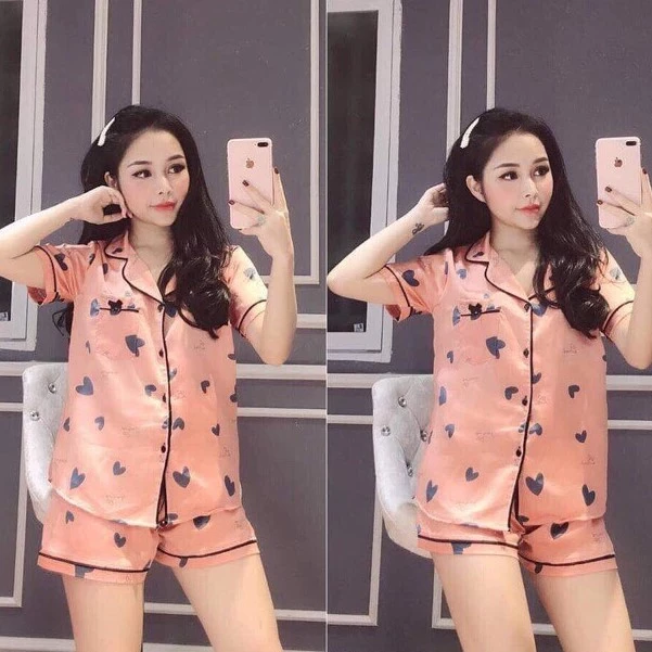💝 SIÊU DỄ THƯƠNG💝 Đồ Bộ Pijama Kate Thái Ngắn Hình Gấu, Vải Mềm Mát, Đa Dạng Mẫu Chọn Lựa,Free Size 53kg