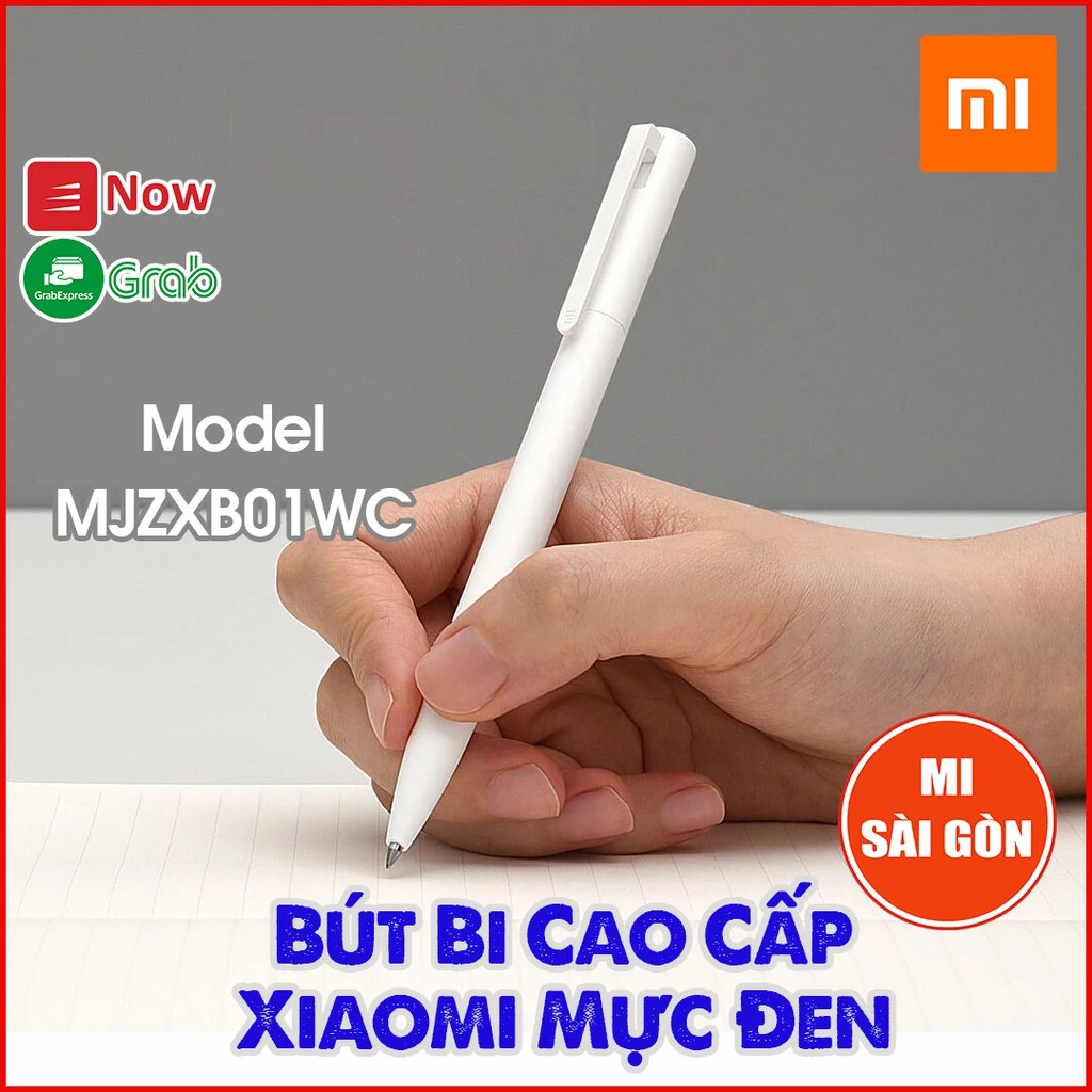 [Hỏa Tốc HCM] Bút Bi TRẮNG Cao Cấp Xiaomi Mực Đen ( 1 cây )