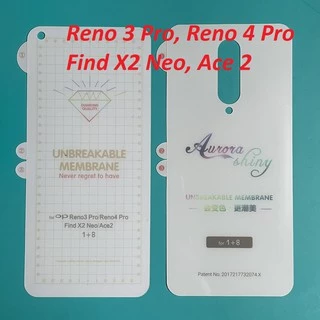 Dán dẻo PPF cho Oppo Reno 5 Pro, Reno 4, Reno 5,Reno 3 Pro,Reno 4 Pro, Find X2 Neo, Ace 2 , Find X2, X2 Pro, X3, X3 Pro