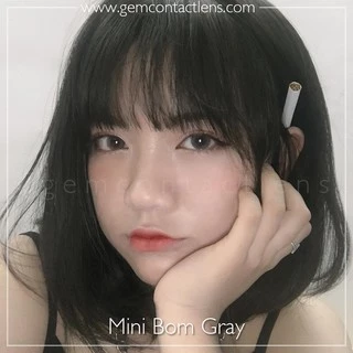 Áp Tròng MINIBOM GRAY Ẩm Cao 55% HSD 6 Tháng Đủ Độ Có Lệch Lens Xám Giãn Nhẹ Tự Nhiên Sáng Nhẹ Phù Hợp Cho Mắt Nhạy Cảm