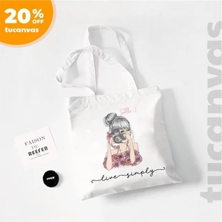 [ SALE 50 % ] TÚI VẢI ĐEO VAI ULZZANG HÌNH NGHỘ NGHĨNH - TÚI TOTE CANVAS ĐỦ MẪU