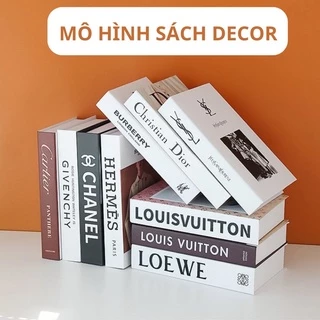 Mô hình sách giả trang trí, sách decor bàn làm việc, phụ kiện chụp ảnh