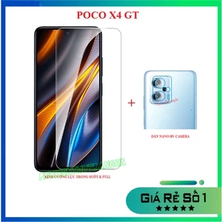 Poco X4 GT Redmi Note 11T Pro Note 12T Pro 5G Kính cường lực trong suốt không full màn + dán bảo vệ camera chống xước