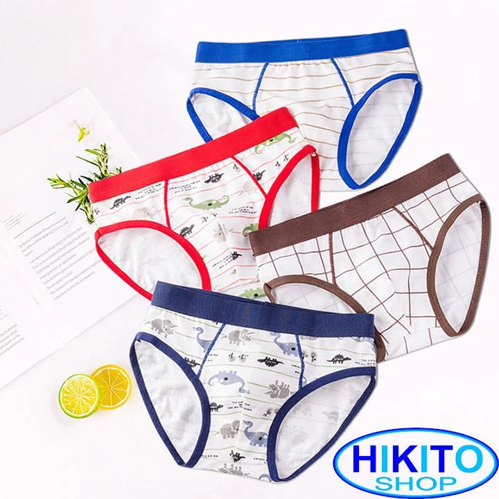 quần lót bé trai HIKITO combo 4 quần như hình