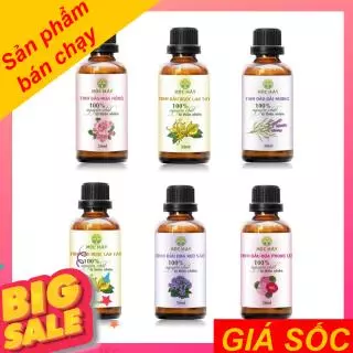 Tinh dầu thiên nhiên hương Hoa 10ml (Tự chọn mùi) - Có kiểm định bộ Y Tế - Chất lượng và mùi hương vượt trội