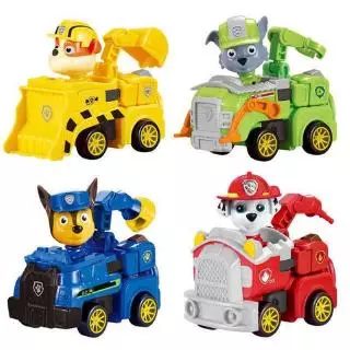 Bộ Đồ Chơi Xe Biến Hình PAW PATROL 4 Kiểu Dáng Khác Nhau Cho Bé