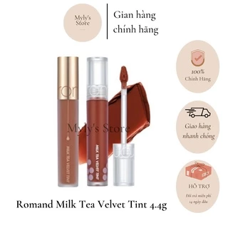 [Màu 1-9] Son kem lì trà sữa, mịn mượt như nhung Hàn Quốc Romand Milk Tea Velvet Tint 4.4g - mylysstoredn