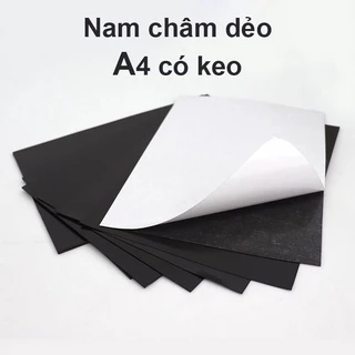 Nam Châm Dẻo A4 dày 0.5mm có keo dán [ 1tấm ]