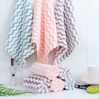 Khăn Lau Mặt Kẻ Cotton Mềm Mịn Thấm Hút Tốt Giá Rẻ Tiện Dụng Kích Thước 30x50cm