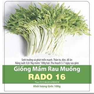 Hạt giống mầm rau muống gói 100gram