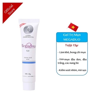 Megaduo Gel New AHA 15g hỗ trợ giảm mụn ẩn, thâm mụn