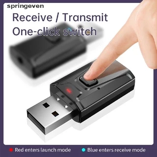 Bộ USB điều hợp thu phát tín hiệu âm thanh Bluetooth 5.0 3.5mm cho TV PC Jelly