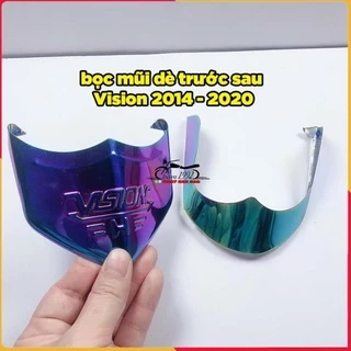 🏆 Bộ Ốp Mỏ Dè Vision 2014 - 2020 iNox và 7 Màu Titan Bọc Mõm Dè Xe Vision 2014 - 2020 🏆