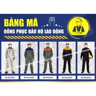 [Ảnh Thật] Quần áo bảo hộ lao động Nam cao cấp cho kỹ sư, công nhân công trường, vải Kaki Pangrim phối màu dày dặn