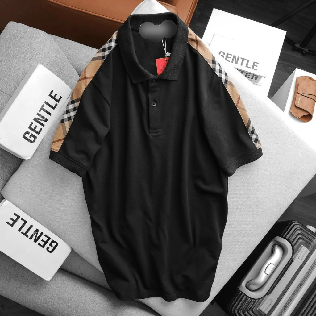 ÁO THUN NAM NGẮN TAY CỔ TRỤ CỰC ĐẸP , SANG CHẢNH KB FASHION
