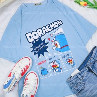 Áo thun DORAEMON DOREMON Unisex tay lỡ Freesize dễ thương cute MON0271 TooYoo