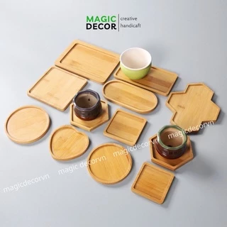 Lót ly gỗ lót cốc cho quán cafe sang trọng - MAGIC DECOR