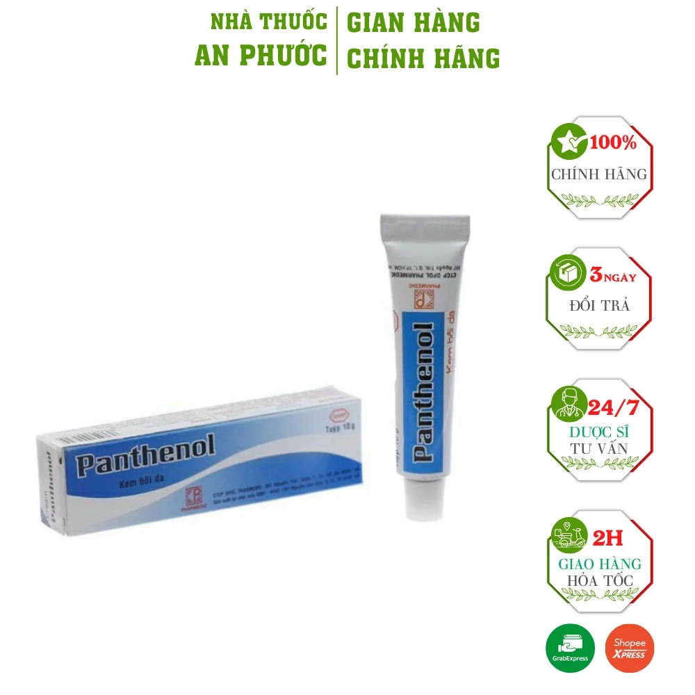 Kem Bôi Ngoài Da Panthenol  ⚡ CAM KẾT CHÍNH HÃNG ⚡ Gíup làm giảm nứt nẻ, rạn da, hăm đỏ hiệu quả(10g)