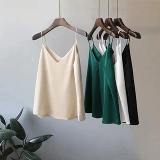 ÁO HAI DÂY LỤA MẶC TRONG VEST BLAZER, ÁO LUẠ 2 DÂY CÓ SIZE MỚI 2023