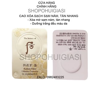 [Date 2026] Viên cao nám whoo radiant white ultimate corrector chuyên xóa sạch nám tàn nhang và làm da trắng đều màu.