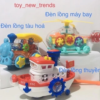 Lồng đèn trung thu, đèn may bay, thuyền, tàu ,có nhạc vui nhộn, đèn led sáng nhấp nháy, chạy pin con thỏ