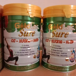 Sữa xương khớp cho người trung niên và cao tuổi Goldlac Sure lon 900g, bổ sung glucosamine - Collagen