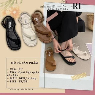 [Mua tại live có voucher 30k] giày sandal học sinh quai ống dôi xỏ ngón xéo SD-0320