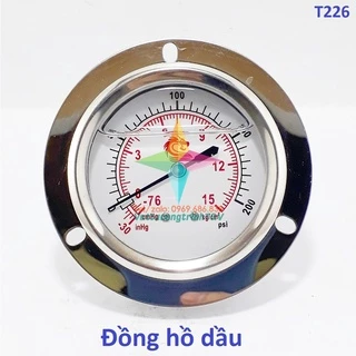 Đồng hồ dầu 200PSi -15Kg/cm2