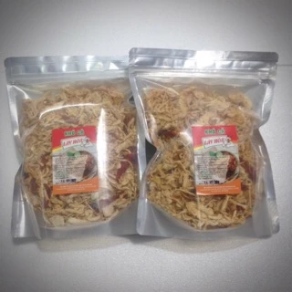 1kg Khô gà Bơ Tỏi cay Lày Hòa:2 bịch zipper 500gr