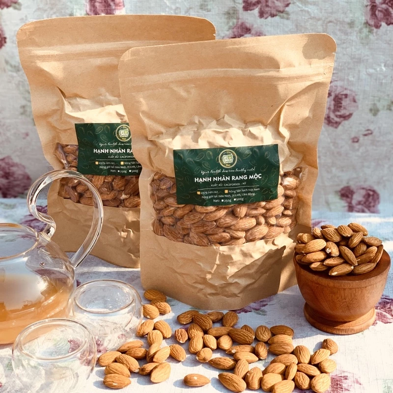 500G HẠNH NHÂN RANG MỘC