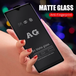 Kính cường lực nhám full màn chống vân tay AG Cho Realme 5 6 7 8 9 Pro 5i 6i 7i 8i 9i C3 C11 C12 C15 C17 C20 C21 C30 C31 C35 C21Y C25 C25S C25Y Narzo 20 30A 50 50i 50A