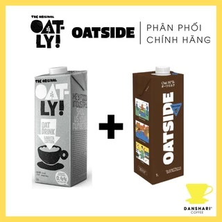 [COMBO SALE] - Sữa Yến Mạch Oatly Oat Milk Barista Edition + Sữa Yến Mạch OATSIDE Chocolate Oat Milk ( 2 x 1L )