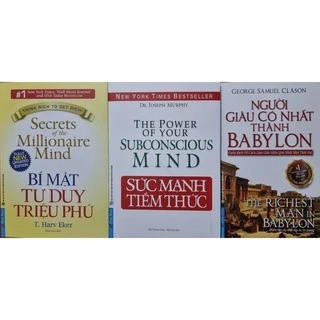 Sách - combo sức mạnh tiềm thức, bí mật tư duy triệu phú và người giàu có nhất thành babylon(lẻ, trọn bộ)