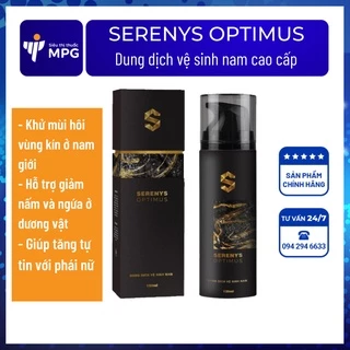 Serenys Optimus - Dung dịch vệ sinh nam giới cao cấp - sạch, kháng khuẩn, khử mùi vùng kín, an toàn, tăng tự tin 120ml