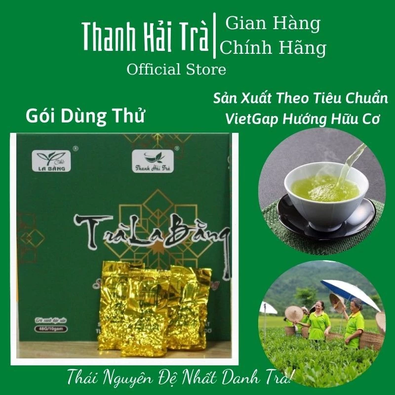 Gói Trà Lễ Thái Nguyên Chè Thái Nguyên Trà Thái Gói Nhỏ 10g Loại 1 Pha Ấm [Tra Thai Nguyen]