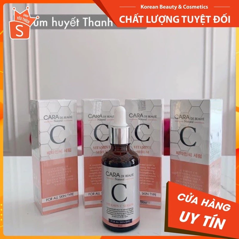 SERUM LÀM SÁNG DA TĂNG SINH COLLAGEN VITAMIN C ION CARA DE’BEAUTY