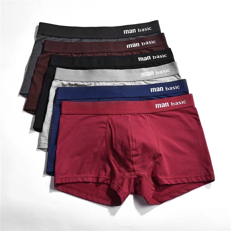 Quần Lót Boxer Vải Cotton Thoáng Khí Cho Nam