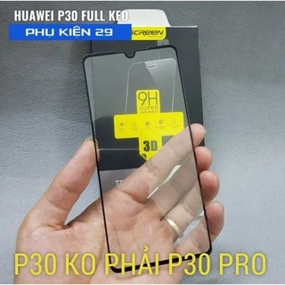 [Huawei P30 màn phẳng] Kính cường lực FULL màn FULL keo Glass Pro+ 9H