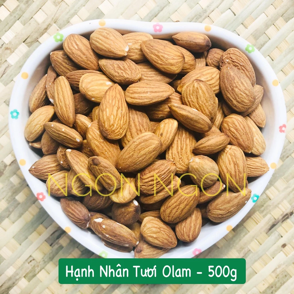 Hạnh nhân tươi Mỹ - ăn kiêng/nấu sữa/làm granola