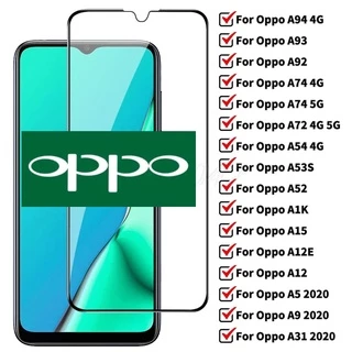 Kính cường lực bảo vệ màn hình cho Oppo Realme Reno 4 A12 A15 V3 V5 C12 C15 C17 K7 K7x 4 X7 Lite Se Pro 5g 2017 2020