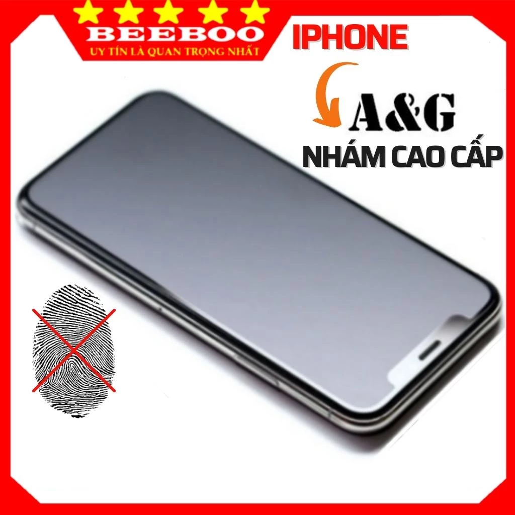 Cường lực chống vân tay iphone Xsmax 11 Promax 12 Promax 13 Promax 14 Pro Max X Xr Xs 7 Plus 8Plus 6 8 se Nhám AG [CVT]