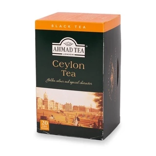 Trà đen Ceylon AHMAD 40g - Ceylon Ahmad Tea 40g/20bags (túi lọc có bao thiếc - 20 túi/hộp)
