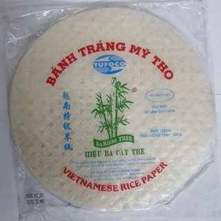 10 gói bánh tráng gỏi cuốn Ba Cây Tre 22 tròn 250g