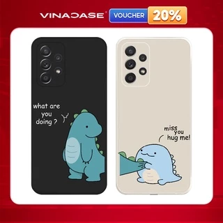 Ốp lưng Vina Case Samsung A10/A10S/A51/A32/A12/....dẻo cạnh vuông bảo vệ camera hình Khủng long