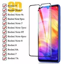 Kính Cường Lực Toàn Màn Hình Dành Cho Xiaomi Redmi Note 9 Pro Max Note 9s Note 8 7 Pro 7s Red Mi8 8a 7a Y3