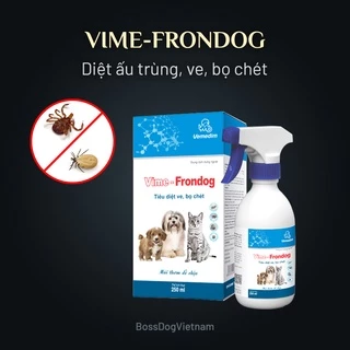 Vime-Frondog - Xịt ngừa ve rận, bọ chét dành cho chó, mèo | BossDog