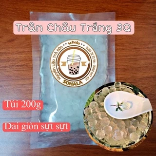 Trân Châu trắng Ngọc trai 3Q dai giòn ăn liền túi 200g