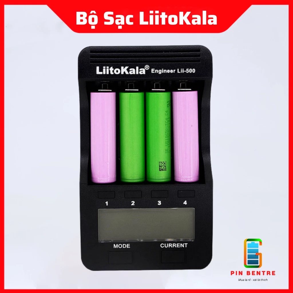 Bộ sạc Pin Liitokala Lii-500 và Test dung lượng Pin chính hảng [PBT247]