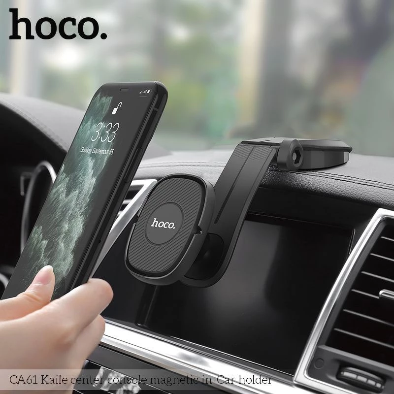 Giá đỡ điện hít thoại nam châm trên ô tô Hoco CA61/CA45/wiwu CH014/Wekome WP-U206 kèm sạc nhanh không dây 15W