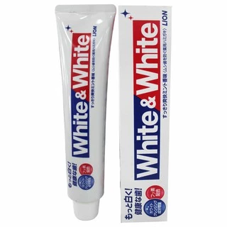 KEM ĐÁNH RĂNG WHITE & WHITE LION NHẬT BẢN 150g